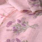 Load image into Gallery viewer, Mystic Weaves Pink Muga Cotton Unstitched Suit Set