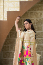 Load image into Gallery viewer, Antara Cream Paithani Soft Blended Silk Saree