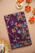 Load image into Gallery viewer, Karvaah Magenta Cotton Jamdani Saree