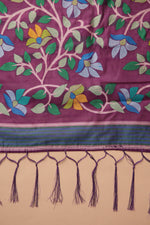 Load image into Gallery viewer, Karvaah Magenta Cotton Jamdani Saree