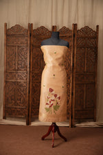 Load image into Gallery viewer, Bovine Chic Peach Muga Cotton Jamdani Unstitched Suit Set