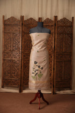 Load image into Gallery viewer, Bovine Chic Grey Muga Cotton Jamdani Unstitched Suit Set