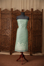 Load image into Gallery viewer, Simply Chic Sky Blue Muga Cotton Jamdani Unstitched Suit Set
