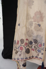 Load image into Gallery viewer, Desert Bloom Beige Muslin Cotton Unstitched Suit Set
