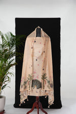 Load image into Gallery viewer, Sun-Kissed Peachy Peach Linen Unstitched Suit Set