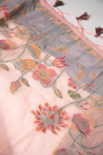 Load image into Gallery viewer, Trendy Tales Pink Cotton Unstitched Suit Set