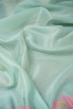 Load image into Gallery viewer, A Freakin Lotus Sea Green Jamdani Muga Silk Unstitched Suit Set
