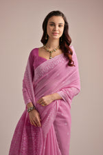 Load image into Gallery viewer, Pink Muga Cotton Jamdani Saree