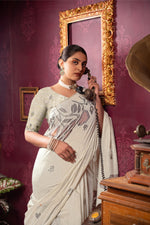 Load image into Gallery viewer, Ruby Beige & Pink Mul Cotton Woven Saree