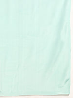 Load image into Gallery viewer, Sabhya Aqua Green Satin Saree