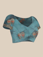 Load image into Gallery viewer, Sagarika Cadmium Yellow Cotton Blend Saree