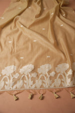 Load image into Gallery viewer, Classic Cloth Beige Cotton Unstitched Suit Set