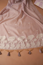 Load image into Gallery viewer, Classic Cloth Lavender Cotton Unstitched Suit Set