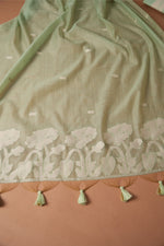 Load image into Gallery viewer, Classic Cloth Sea Green Cotton Unstitched Suit Set