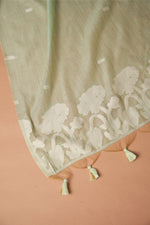 Load image into Gallery viewer, Classic Cloth Sea Green Cotton Unstitched Suit Set