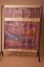 Load image into Gallery viewer, Serene Silhouettes Beige Muga Cotton Woven Senery Unstitched Suit Set