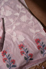 Load image into Gallery viewer, Floral Fiesta Lavender Soft Cotton Unstitched Suit Set