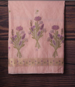 Load image into Gallery viewer, Blush Blossom Pink Muga Cotton Unstitched Suit Set