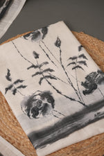 Load image into Gallery viewer, Lunar Linen Pink Off-White Unstitched Suit Set