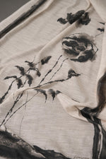 Load image into Gallery viewer, Lunar Linen Pink Off-White Unstitched Suit Set