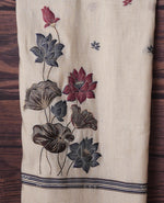 Load image into Gallery viewer, Silken Symphony Beige Muslin Cotton Unstitched Suit Set