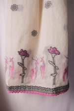 Load image into Gallery viewer, Ash Whisper Off-White Pure Cotton Unstitched Suit Set