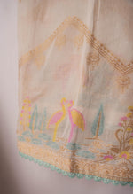 Load image into Gallery viewer, Fluid Harmony Off-White Pure Cotton Unstitched Suit Set