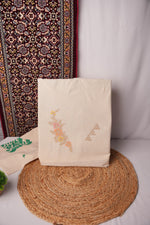 Load image into Gallery viewer, Bespoke Essence Off-White Pure Cotton Unstitched Suit Set