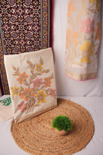 Load image into Gallery viewer, Bespoke Essence Off-White Pure Cotton Unstitched Suit Set