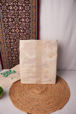 Load image into Gallery viewer, Breeze & Bloom Off-White Jute Pure Cotton Unstitched Suit Set