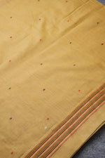 Load image into Gallery viewer, Birds of Feathers Yellow Paithani Muga Cotton Unstitched Suit Set