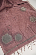 Load image into Gallery viewer, Elite Weave Pink Tussar Silk Unstitched Suit Set