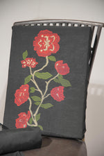 Load image into Gallery viewer, Elite Weave Black Muga Cotton Unstitched Suit Set