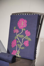 Load image into Gallery viewer, Elite Weave Navy Blue Muga Cotton Unstitched Suit Set