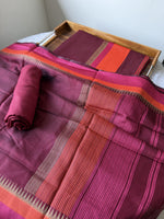 Load image into Gallery viewer, Regal Weaves Maroon Viscose Cotton Unstitched Suit Set