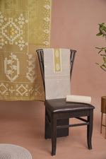 Load image into Gallery viewer, Minimal Mood Beige & Green Linen Unstitched Suit Set