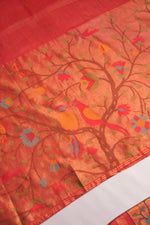 Load image into Gallery viewer, Sable Red Viscose Jacquard Unstitched Suit Set