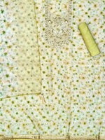 Load image into Gallery viewer, Organza Silk Green Soft Organza Unstitched Suit Set
