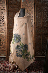 Modern Minimal Blossom Pink Jamdani Muga Cotton Unstitched Suit Set