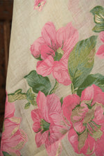 Load image into Gallery viewer, Modern Minimal Pista Green Floral Muga Cotton Unstitched Suit Set
