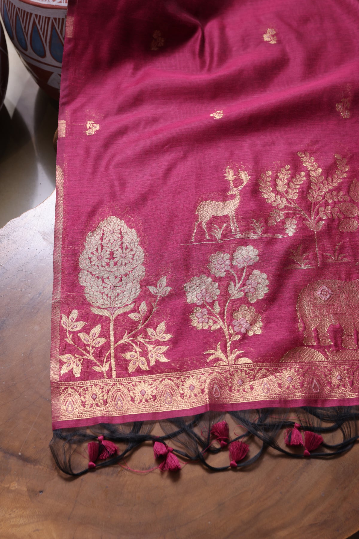 Solace Pink Soft Cotton Unstitched Suit Set