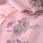 Load image into Gallery viewer, Mystic Weaves Pink Muga Cotton Unstitched Suit Set
