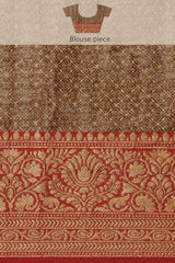 Aarya Canary Yellow Zari Woven Design Banarasi Pure Cotton Saree