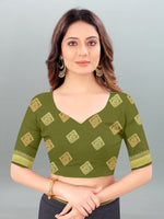 Load image into Gallery viewer, Aksaya Pickle Green Organza Saree
