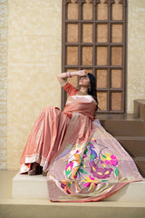 Antara Red Paithani Soft Blended Silk Saree
