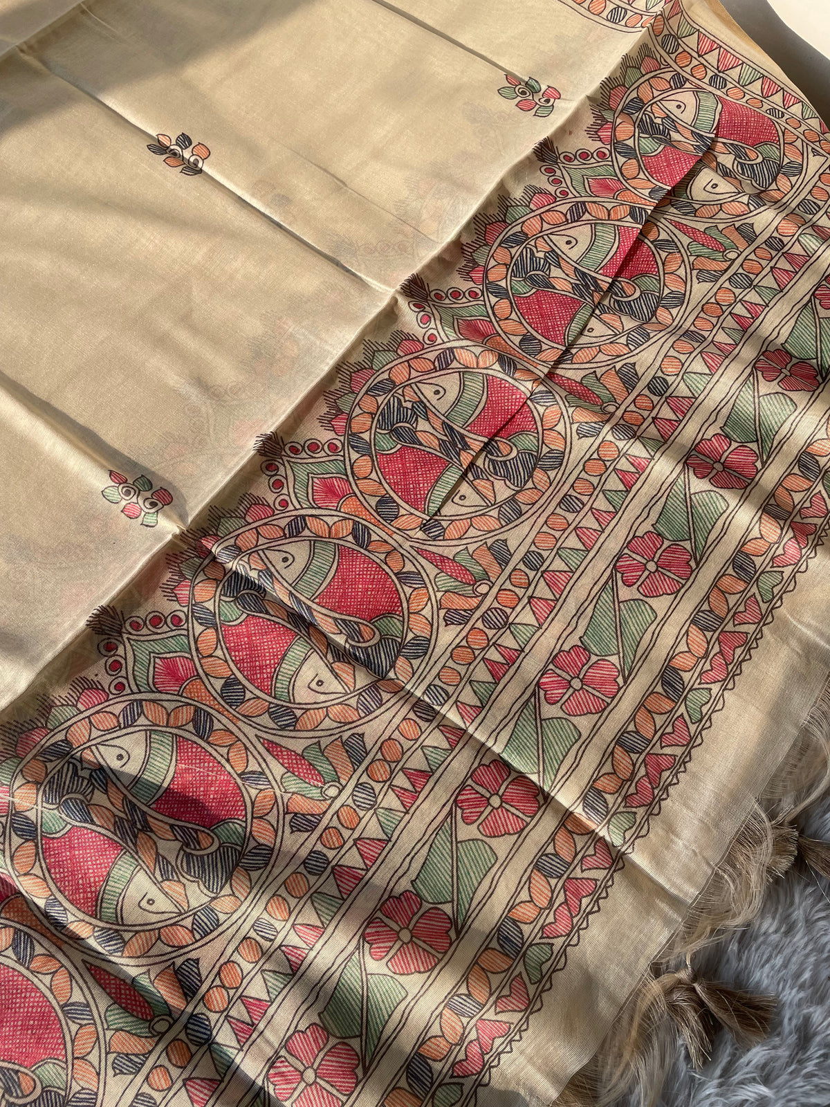 Modern Grace Wine Raw Silk Unstitched Suit Set