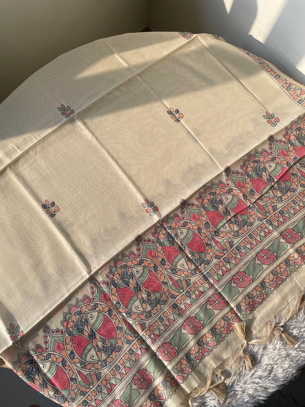 Modern Grace Wine Raw Silk Unstitched Suit Set