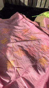 Petal Loom Pink Pure Cotton Unstitched Suit Set