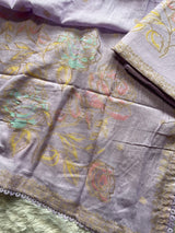 Ivy Grace Lavender Pure Cotton Unstitched Suit Set