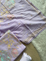 Ivy Grace Lavender Pure Cotton Unstitched Suit Set